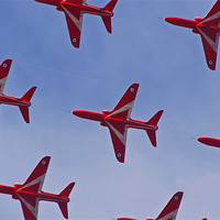 Buy canvas prints of The Red Arrows by claire lukehurst