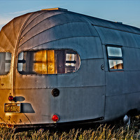 Buy canvas prints of The Lonely Camper by claire lukehurst