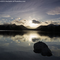 Buy canvas prints of Sunset over Derwent water by nick hirst