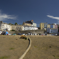 Buy canvas prints of Tenby Harbour by nick hirst