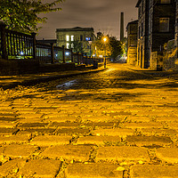 Buy canvas prints of Albert Terrace,, Saltaire by nick hirst