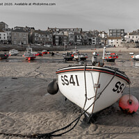 Buy canvas prints of Boats at St Ives by nick hirst