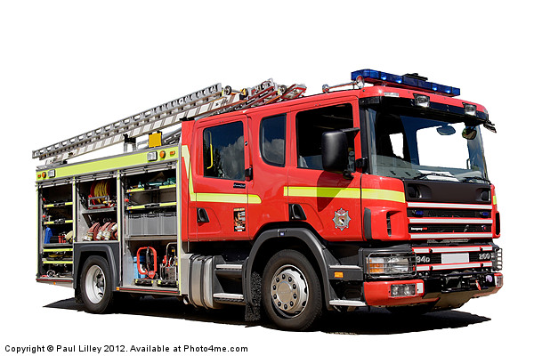 Fire & Rescue Pump Picture Board by Digitalshot Photography