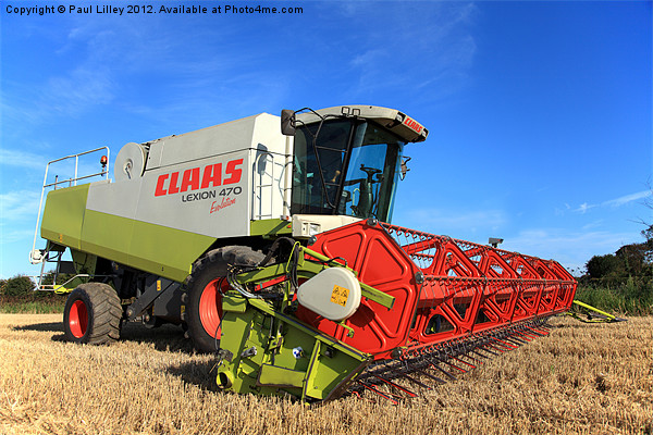 Combine Harvester at rest Picture Board by Digitalshot Photography