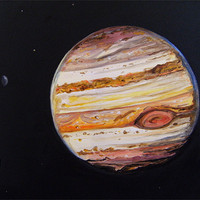 Buy canvas prints of Jupiter and Four Moons by Phiip Nolan