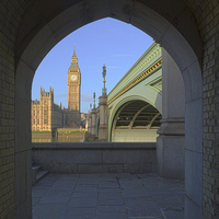 Buy canvas prints of  Westminster Bridge and Big Ben by Andy Bell