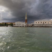 Buy canvas prints of   St Mark's, Venice from the lagoon by Matthew Bruce