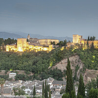 Buy canvas prints of Alhambra Palace in Granada, Spain by Philip Pound