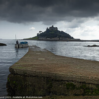 Buy canvas prints of St Michael's Mount - view from the mainland by Philip Pound
