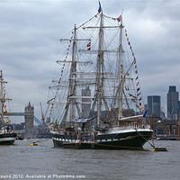 Buy canvas prints of Tall Ships on the River Thames by Philip Pound