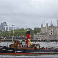 Buy canvas prints of Tug at Tower of London by Philip Pound