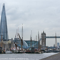 Buy canvas prints of Tower Bridge and the Shard by Philip Pound