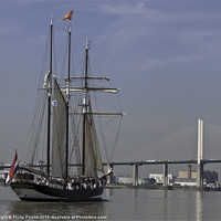 Buy canvas prints of Tall Ship at Dartford by Philip Pound