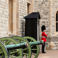 Buy canvas prints of Welsh Guard Tower of London by Philip Pound