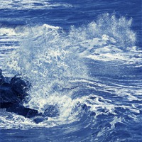 Buy canvas prints of Sea spray on the rocks by Philip Pound