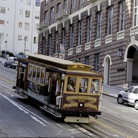 Buy canvas prints of Tram in San Francisco by Philip Pound