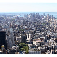 Buy canvas prints of Lower Manhattan from Empire State by Philip Pound