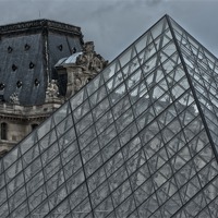 Buy canvas prints of Pyramid at the Louvre Museum Paris by Philip Pound