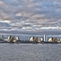 Buy canvas prints of London Thames Barrier by Philip Pound