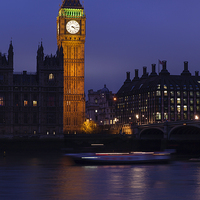 Buy canvas prints of Big Ben London At Night by Philip Pound