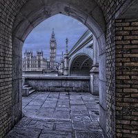 Buy canvas prints of  Big Ben London Through The Arch by Philip Pound