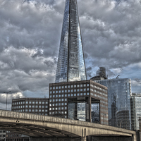 Buy canvas prints of Shard at London Bridge by Philip Pound