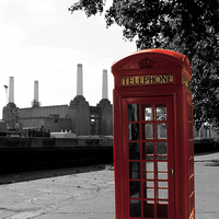 Buy canvas prints of Red Phone Box in Chelsea by Philip Pound