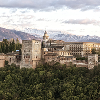 Buy canvas prints of Alhambra Palace in Granada Spain by Philip Pound