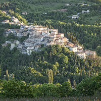 Buy canvas prints of Preci Village in Umbria Italy by Philip Pound