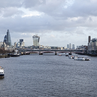 Buy canvas prints of London Skyline from Waterloo Bridge by Philip Pound