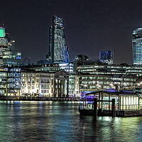 Buy canvas prints of London City Night View by Philip Pound