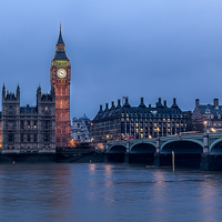 Buy canvas prints of Big Ben London By Night by Philip Pound