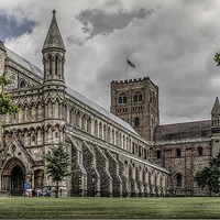 Buy canvas prints of St Albans Cathedral by Philip Pound