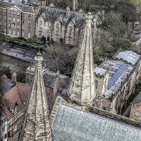 Buy canvas prints of View of Durham Cathedral Roof by Philip Pound