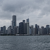 Buy canvas prints of  Chicago Skyscrapers Skyline by Philip Pound