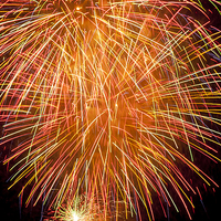 Buy canvas prints of  Fireworks in the Sky at Night by Philip Pound