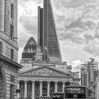 Buy canvas prints of  The Rush Hour in the City of London by Philip Pound