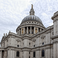 Buy canvas prints of  St Paul's Cathedral and the Cheesegrater by Philip Pound