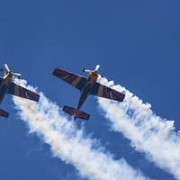 Buy canvas prints of  Red Bull Matadors Air Display Planes by Philip Pound