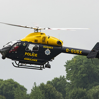 Buy canvas prints of  Sussex Police Ambulance Helicopter by Philip Pound