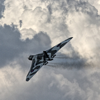 Buy canvas prints of  Avro Vulcan Bomber in Flight by Philip Pound
