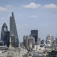 Buy canvas prints of  City of London Skyline by Philip Pound