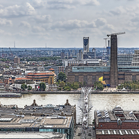 Buy canvas prints of  London - South of the River view from St Paul's C by Philip Pound