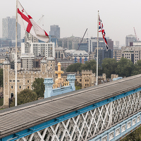 Buy canvas prints of  Tower of London - view from top of Tower Bridge by Philip Pound