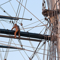 Buy canvas prints of  Cutty Sark Rigging by Philip Pound