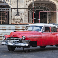Buy canvas prints of Broken Down American Car in Havana  by Philip Pound