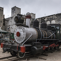 Buy canvas prints of  Steam Train at Havana City Centre by Philip Pound