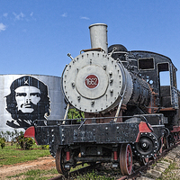 Buy canvas prints of  Steam Train at Sugar Cane Mill in Cuba by Philip Pound