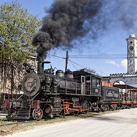 Buy canvas prints of  Steam Engine in Cuba by Philip Pound