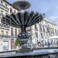 Buy canvas prints of  Fountain in Granada in Spain by Philip Pound